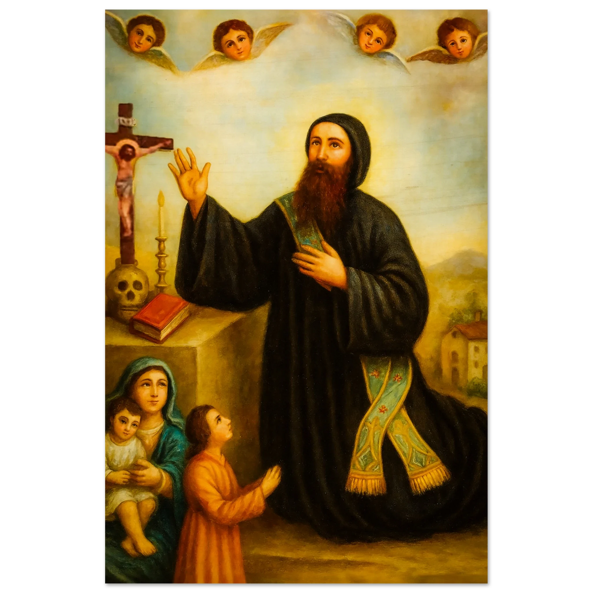 Spring Rouhana Pearl Print - Mar Rouhana icon Print – Holy Rosary Team