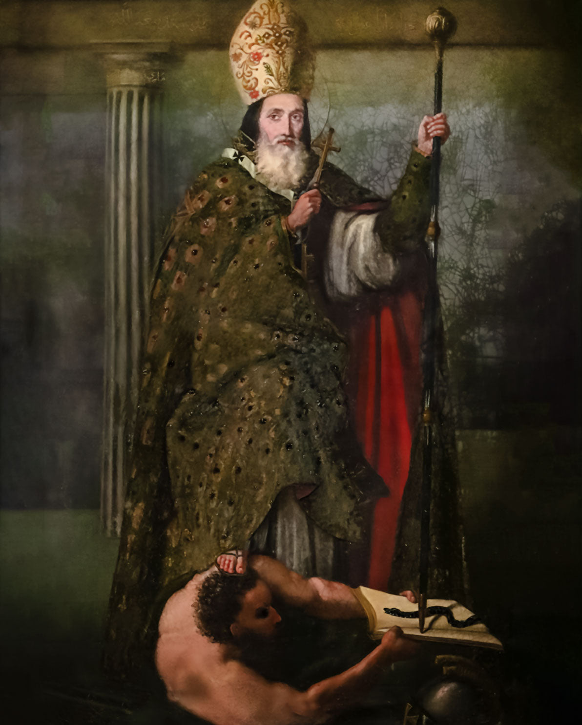 Pearl Print - St John Maron Icon; the first Maronite Patriarch - Print