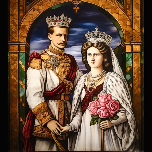 Empress Zita, Beloved Wife of Blessed Karl, an Example for Our Times Brushed Aluminum Icon