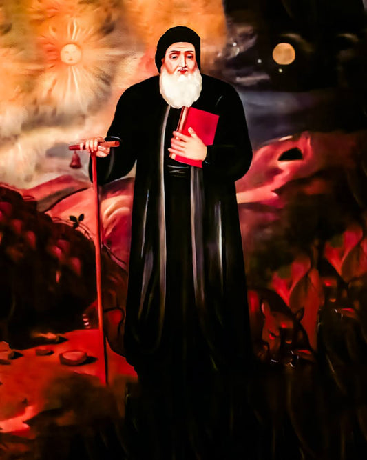 Pearl Print - Saint Anthony the Great, Patron of Monks Icons