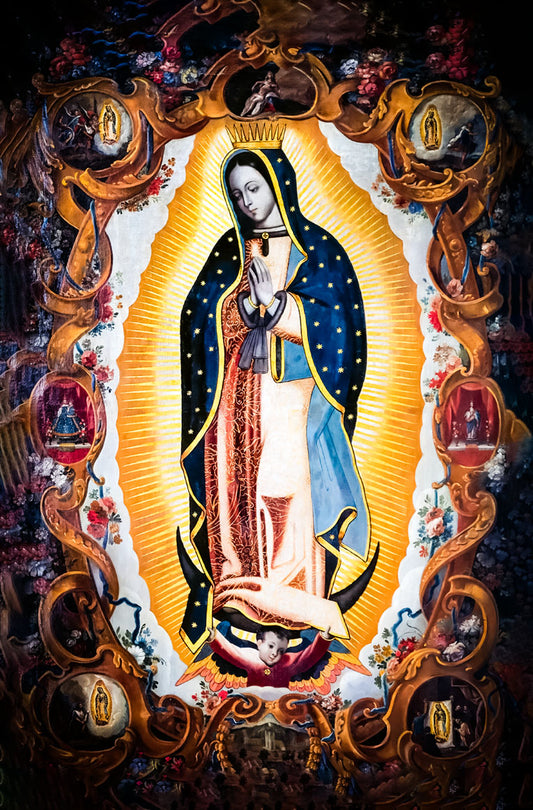Wood Print Our Lady of Guadalupe