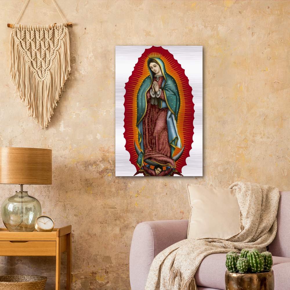 Nuestra Señora Virgen de Guadalupe - Brushed #AluminumIcon #MetallicIcon #Icon