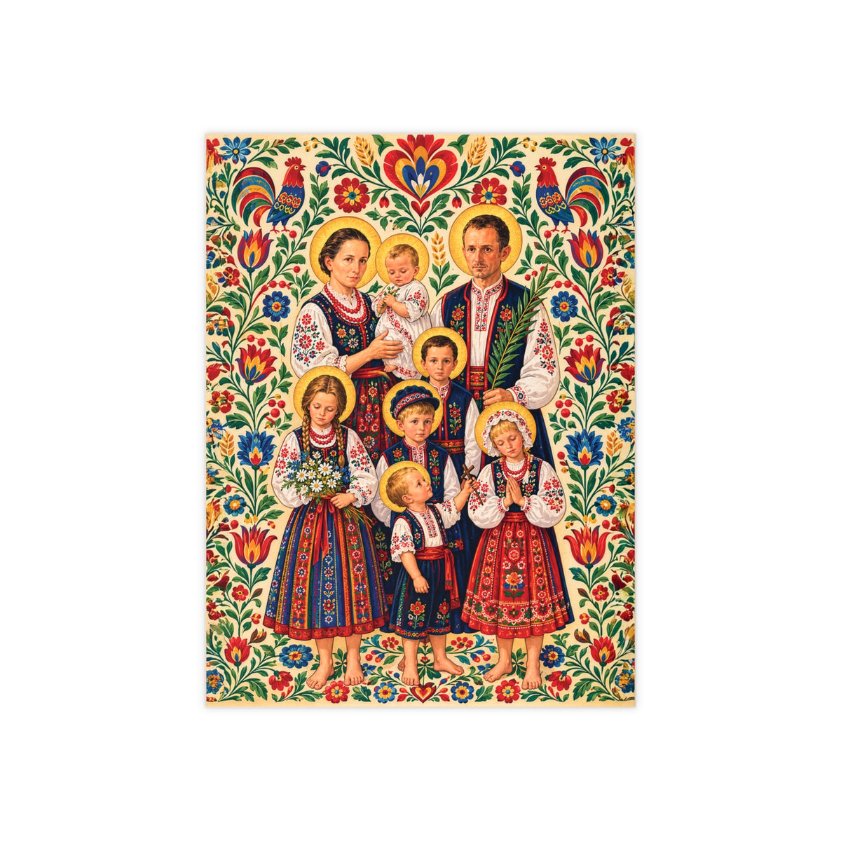 Blessed Ulma Family Ceramic Devotional Tile (6×8 inches)
