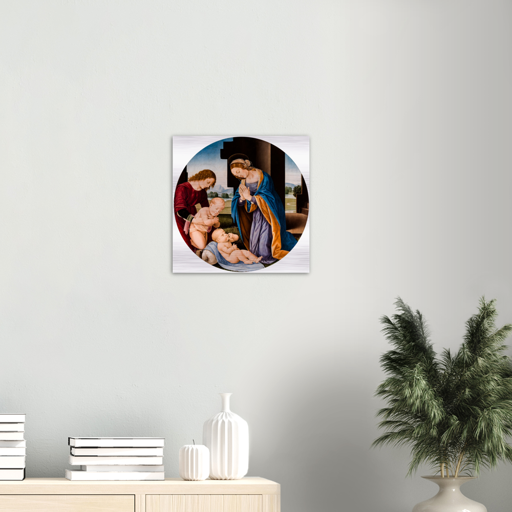 Madonna Adoring the Child ✠ Brushed #Aluminum #AluminumPrint