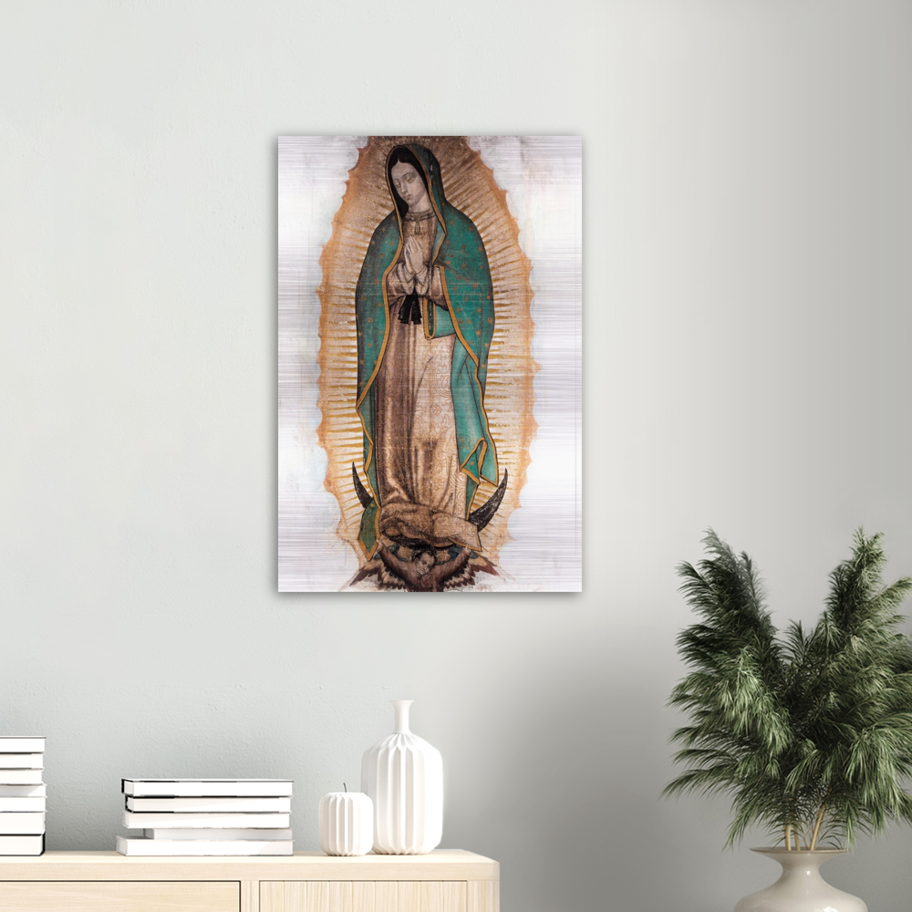 Our Lady of Guadalupe ✠ Brushed #Aluminum #MetallicIcon #AluminumPrint