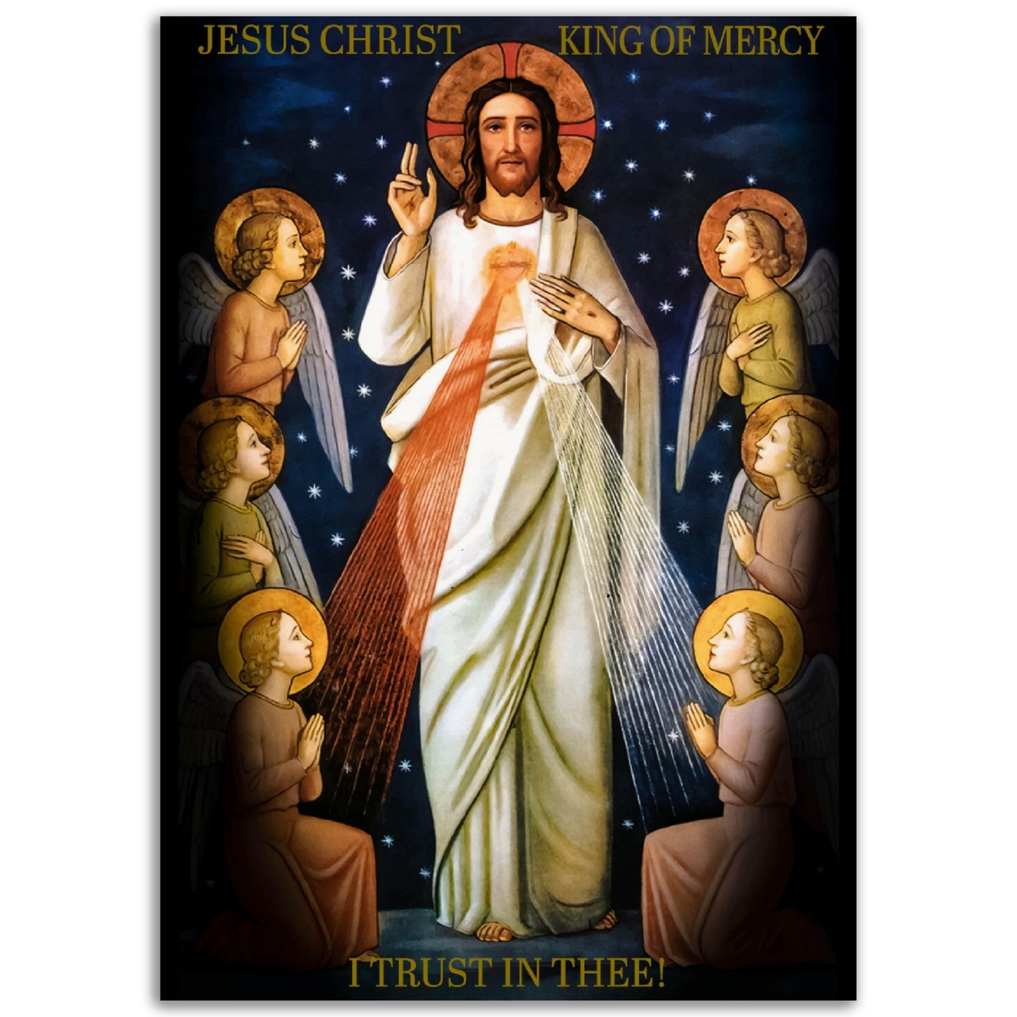 Jesus Christ King of Mercy ✠ Museum-Quality Matte Paper Poster