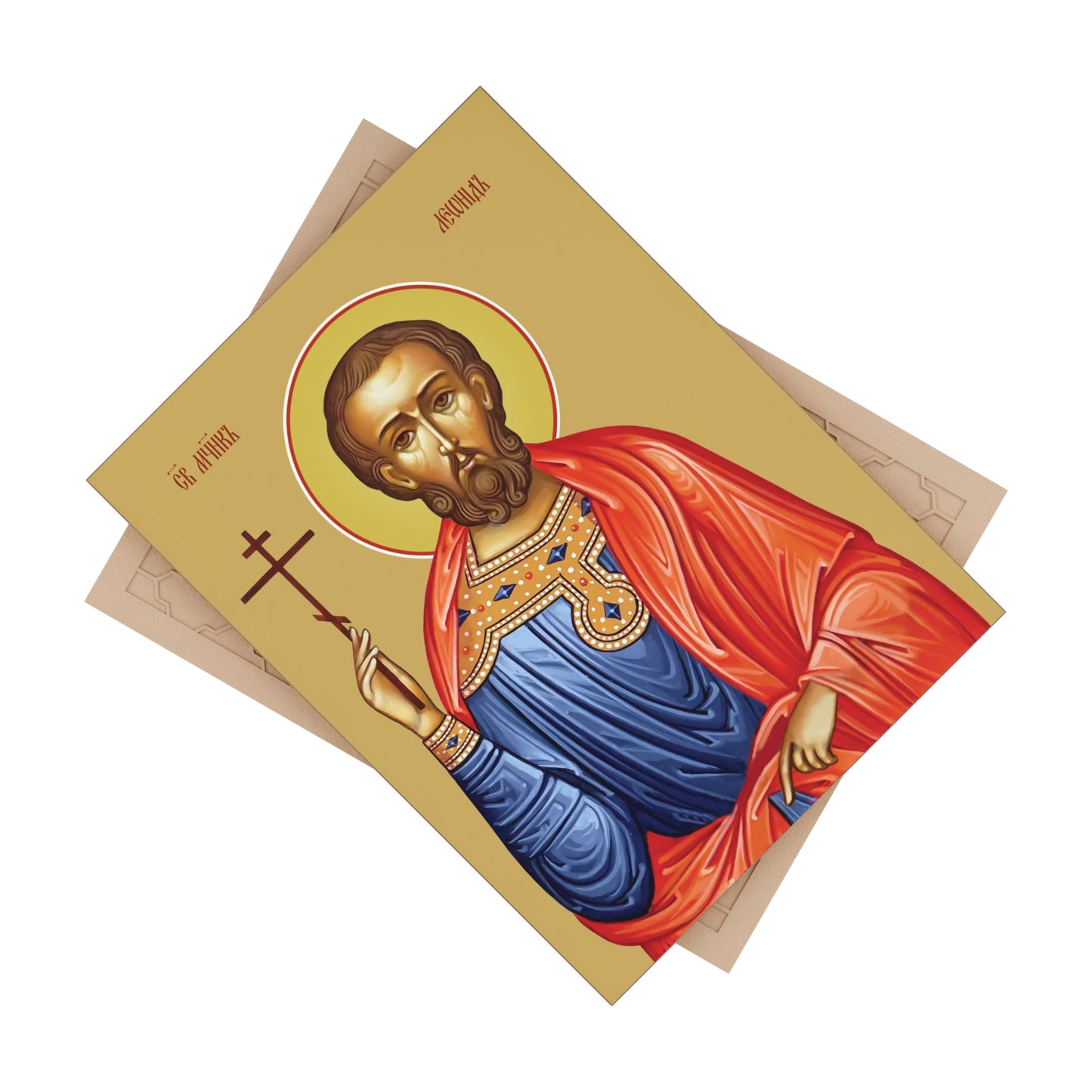 St Leonides of Alexandria, the martyr Ceramic Icon 6"x8"