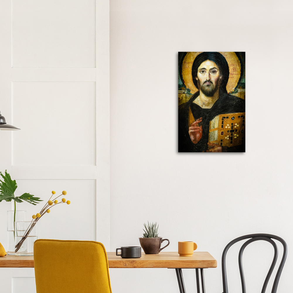 Christ: Pantocrator  ✠ Brushed #Aluminum #MetallicIcon #AluminumPrint