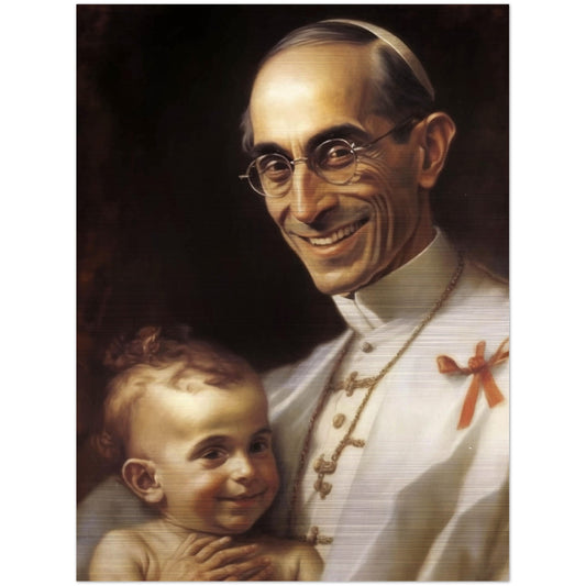 Venerable Pope Pius XII, Pray for Us ✠ Brushed Aluminum Print