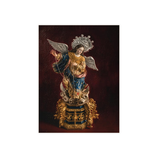 Virgin of Quito Devotional Ceramic Tile (6×8 inches) Virgen de el Panecillo