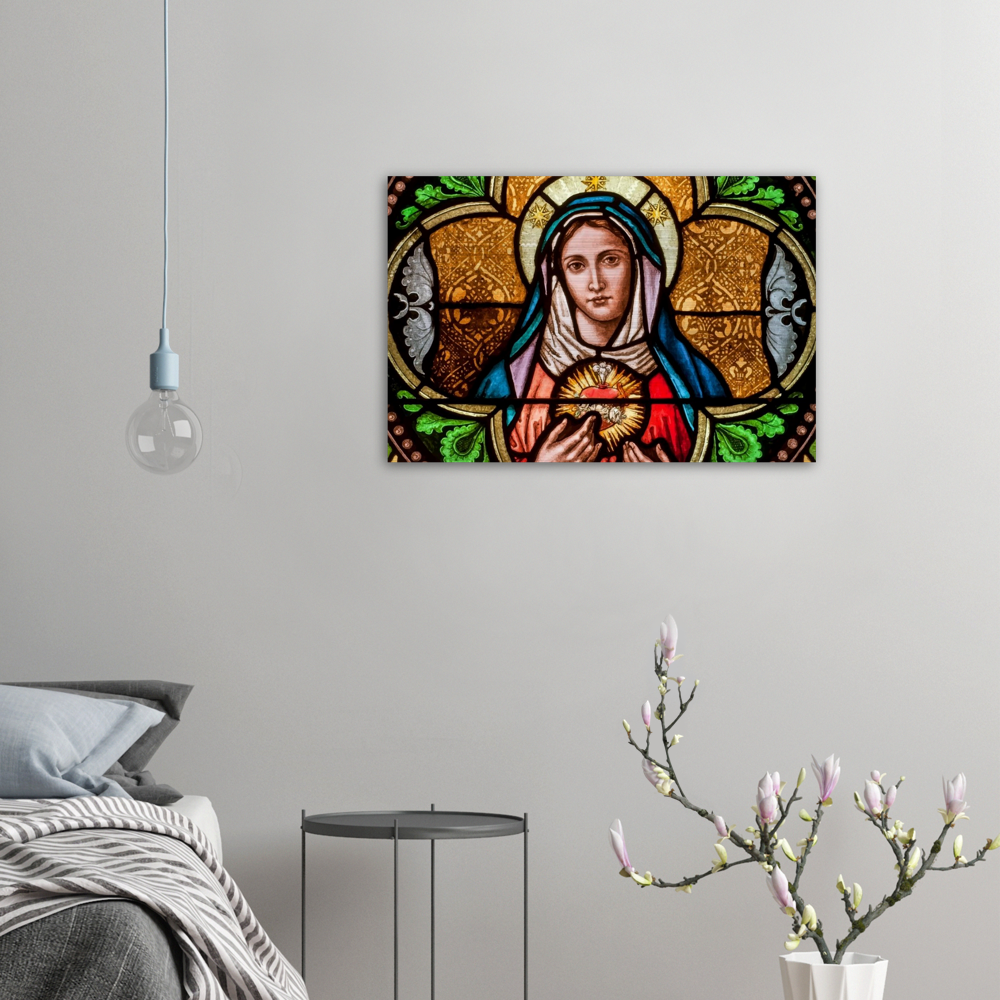 The triumph of the Immaculate Heart of Mary ✠ Brushed #Aluminum #MetallicIcon #AluminumPrint