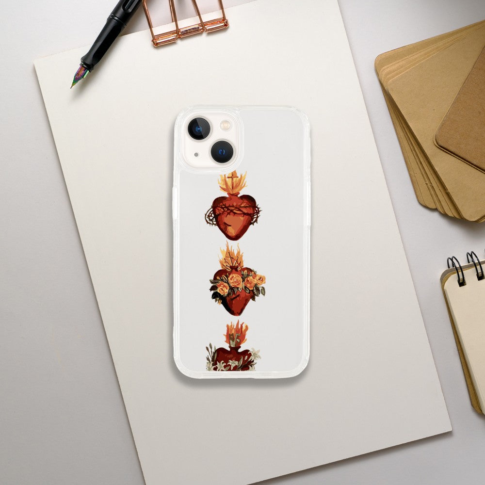 Three Hearts #JMJ Clear #iPhone Phone case