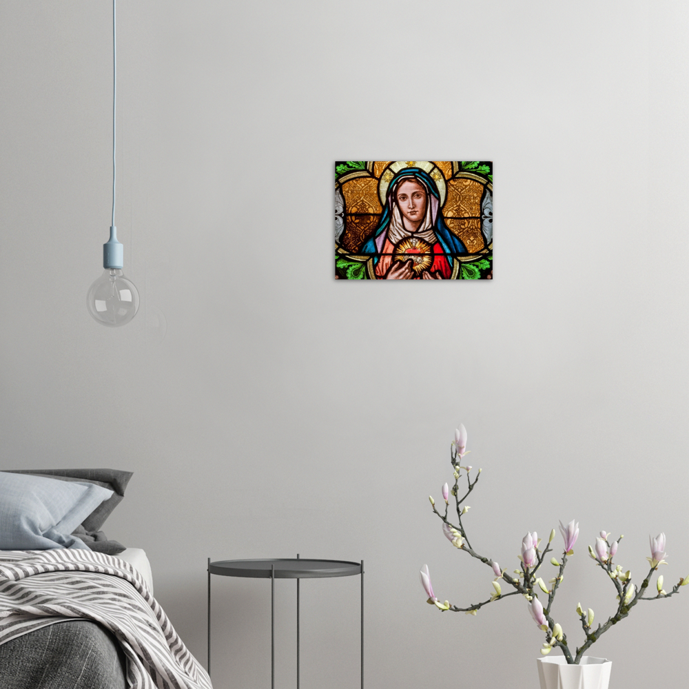 The triumph of the Immaculate Heart of Mary ✠ Brushed #Aluminum #MetallicIcon #AluminumPrint