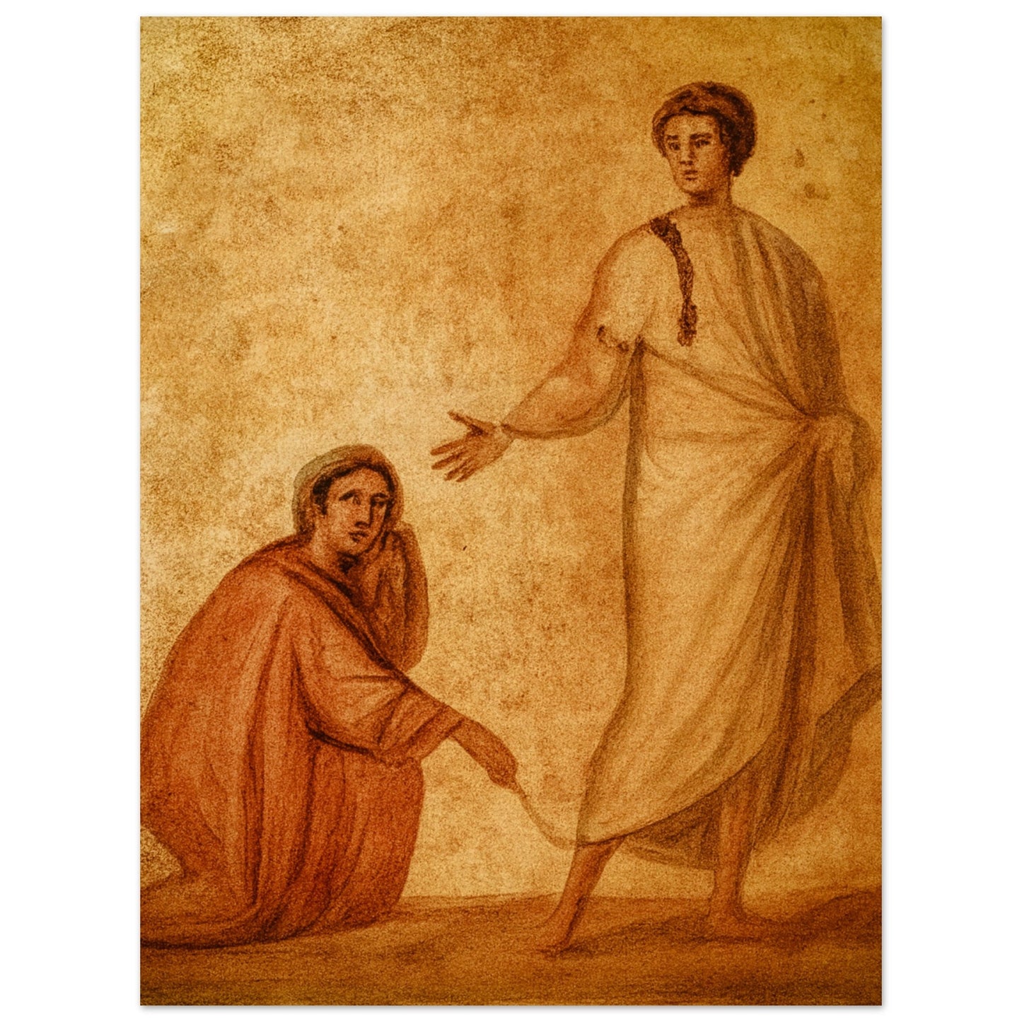 Pearl Print - If I but touch his clothes, I shall be cured - Mark 5:28 Jesus healing the bleeding woman