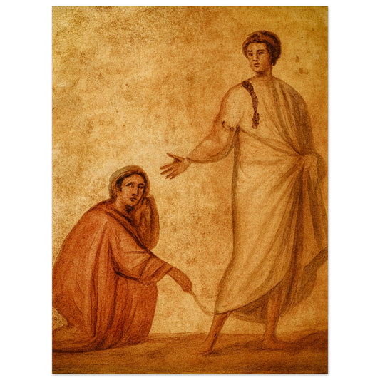 Pearl Print - If I but touch his clothes, I shall be cured - Mark 5:28 Jesus healing the bleeding woman