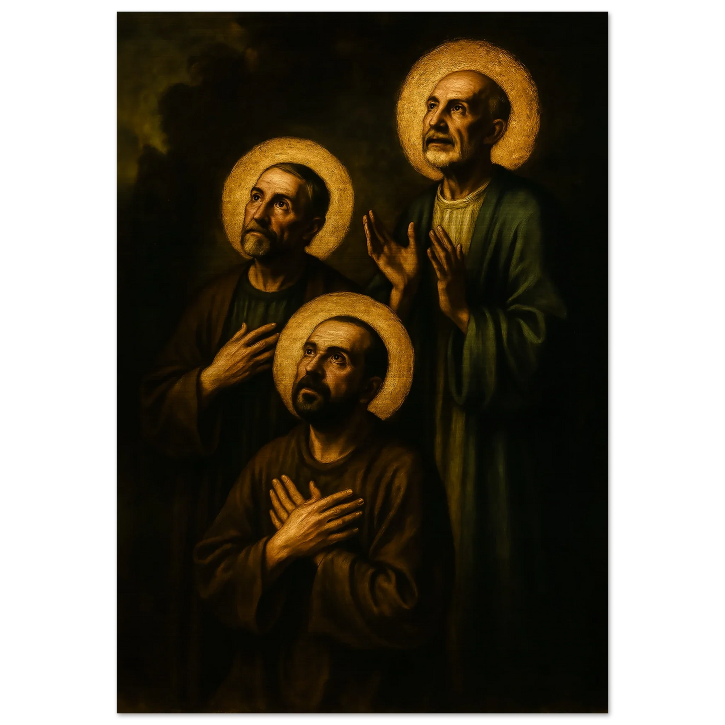 Pearl Print - The Massabki Brothers, Francis, Abdul-Mooti, and Raphael, Maronite martyred in Damascus