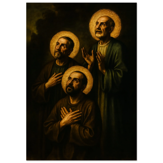 Pearl Print - The Massabki Brothers, Francis, Abdul-Mooti, and Raphael, Maronite martyred in Damascus
