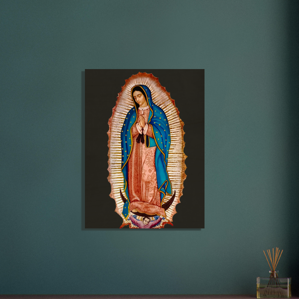 Wood Prints Our Lady of Guadalupe Queen of Mexico Patroness of the Americas Empress of Latin America Protectress of Unborn Children