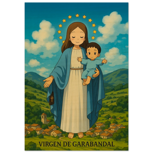 Pearl Print - Our Lady of Garabandal Spain Icon for Children's Bedroom or Classroom