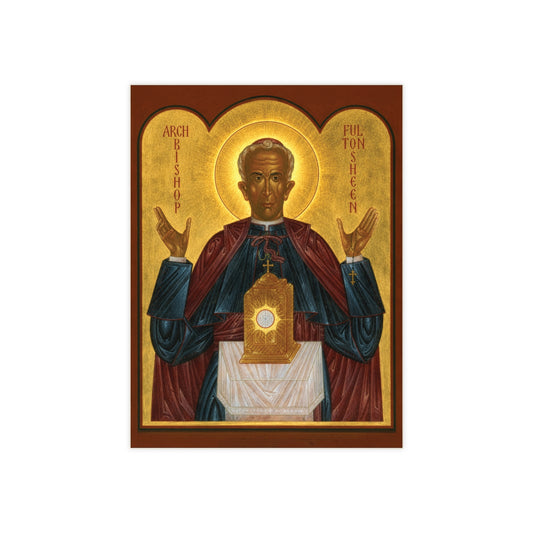 Venerable Archbishop Fulton J. Sheen - Devotional Ceramic Icon Tile (6×8 inches)