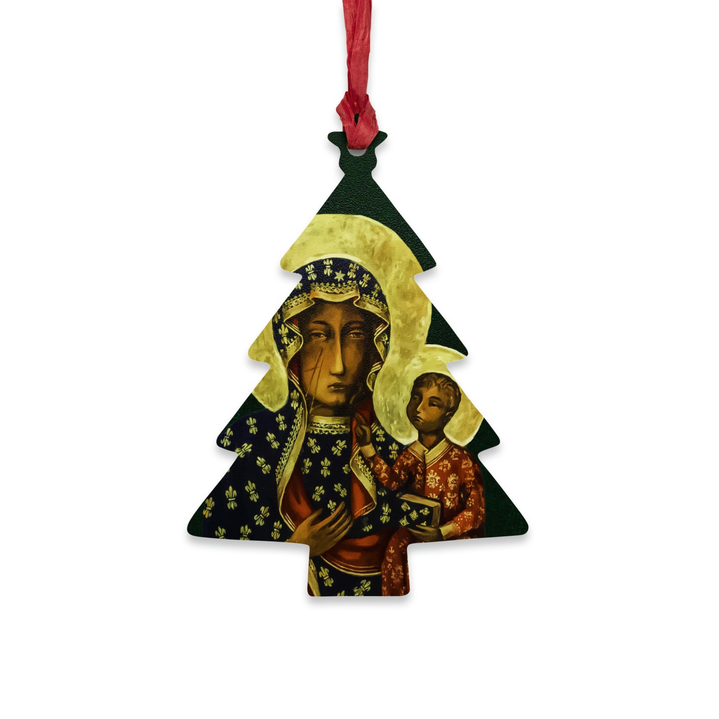 Black Madonna of Częstochowa - Wooden #Christmas #Ornaments