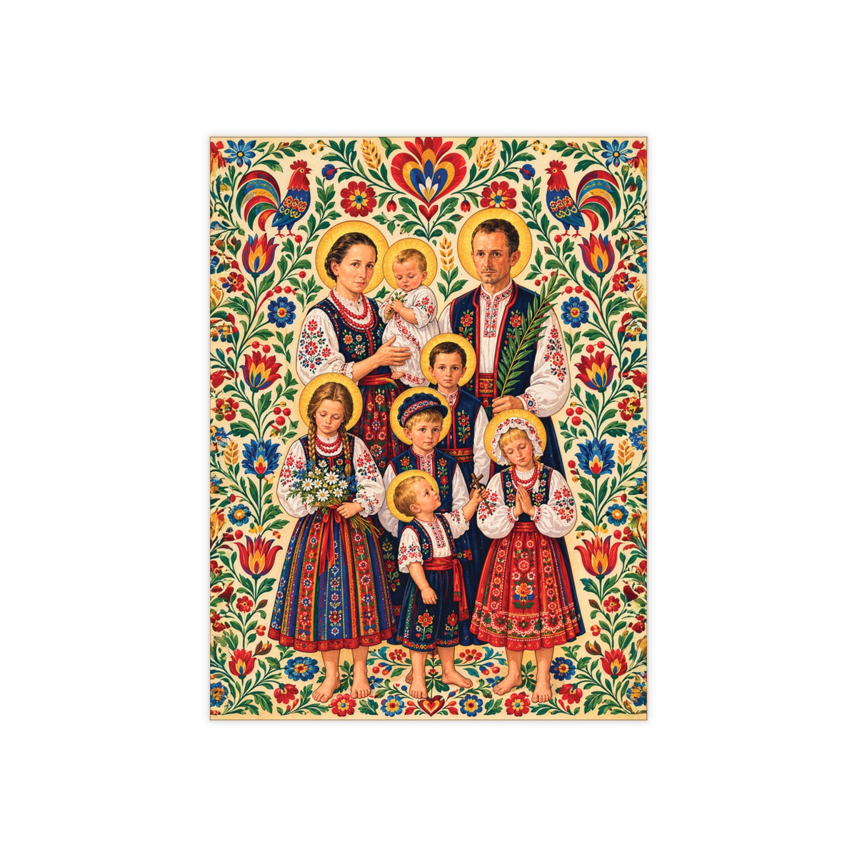 Blessed Ulma Family Ceramic Devotional Tile (6×8 inches)
