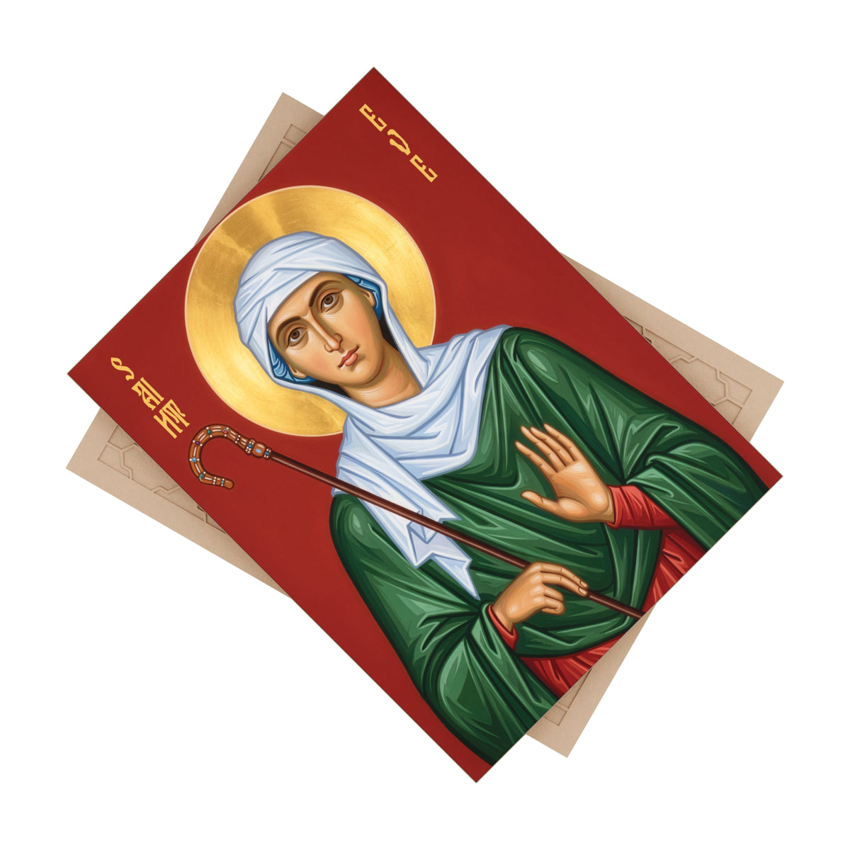 St. Eve (St. Ava) Ceramic Devotional Icon Tile (6×8 inches)