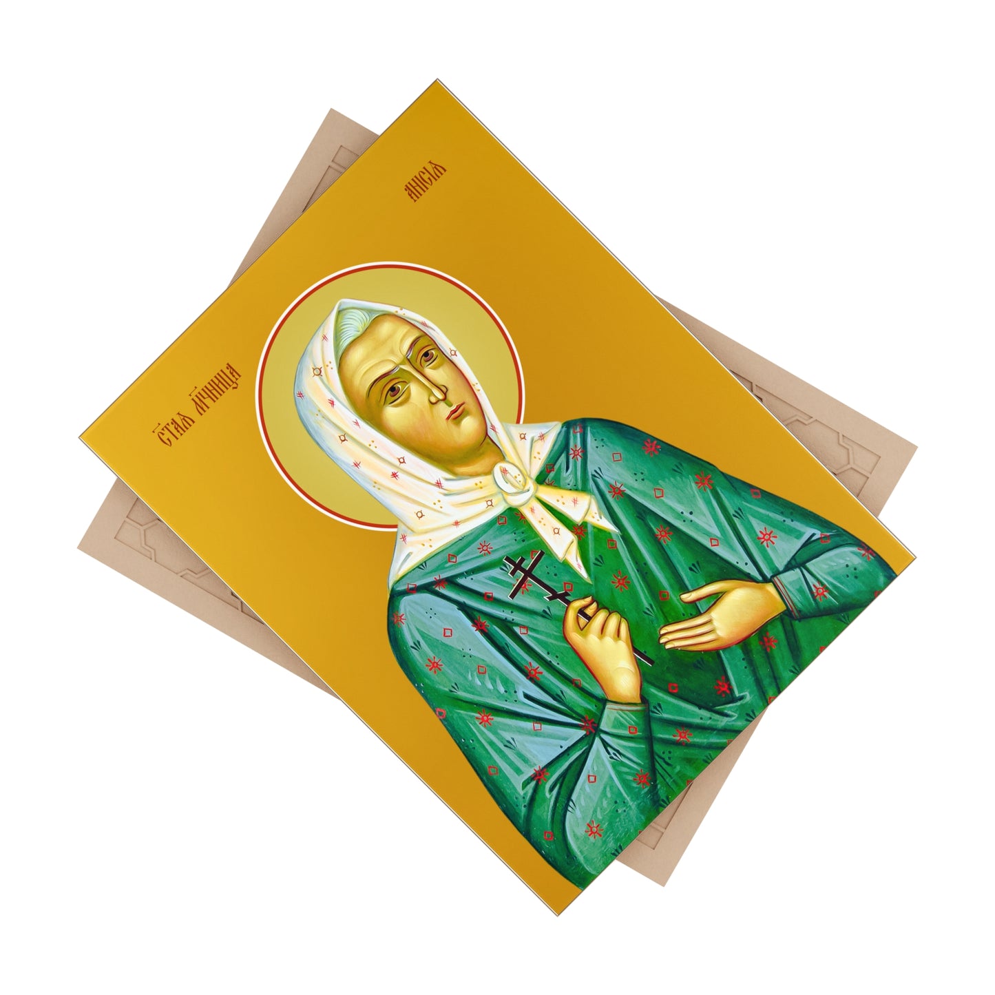 Anisia Maslanova, martyr Ceramic Icon Tile Size 6" × 8"