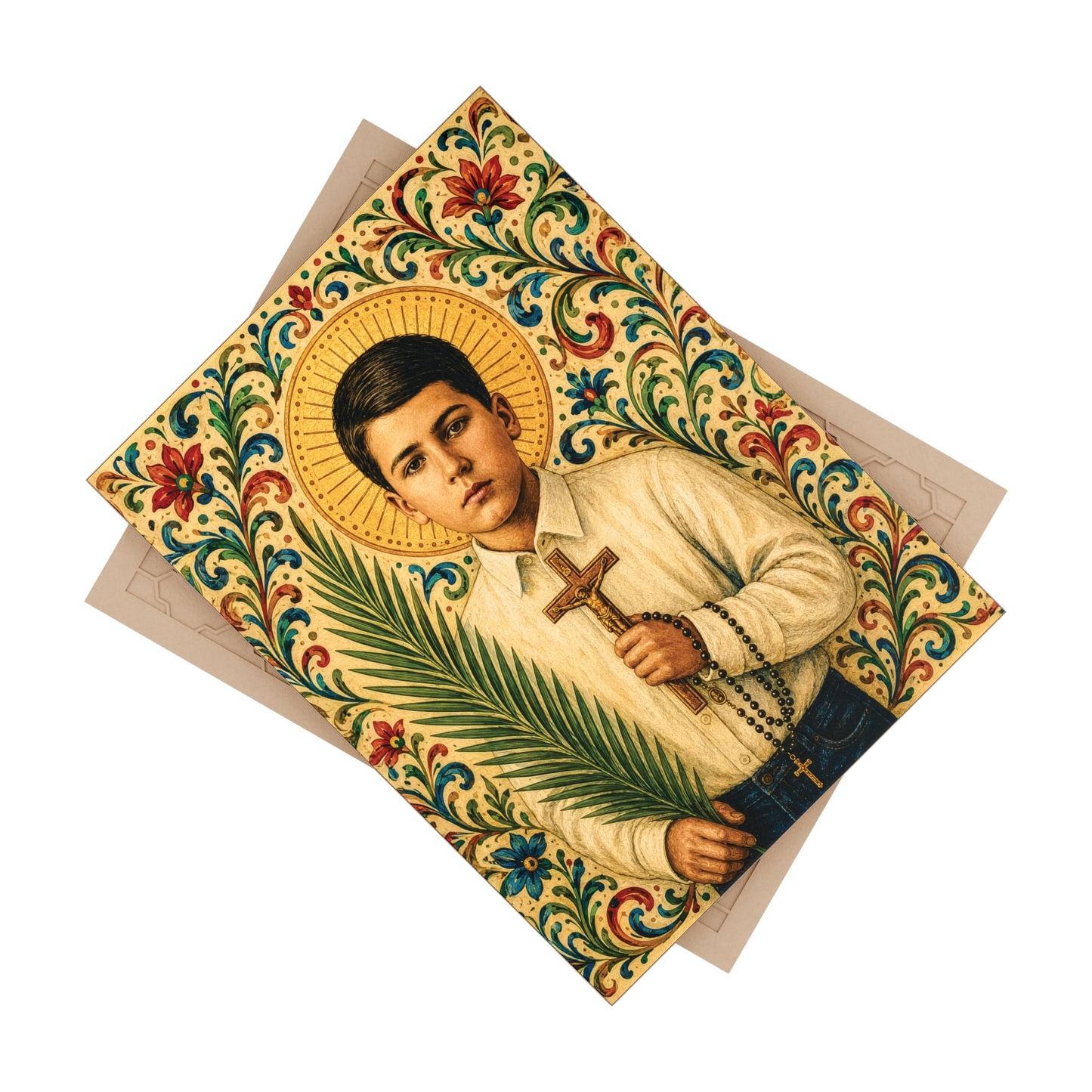 St. José Sánchez del Río Ceramic Devotional Icon Tile (6×8 inches)