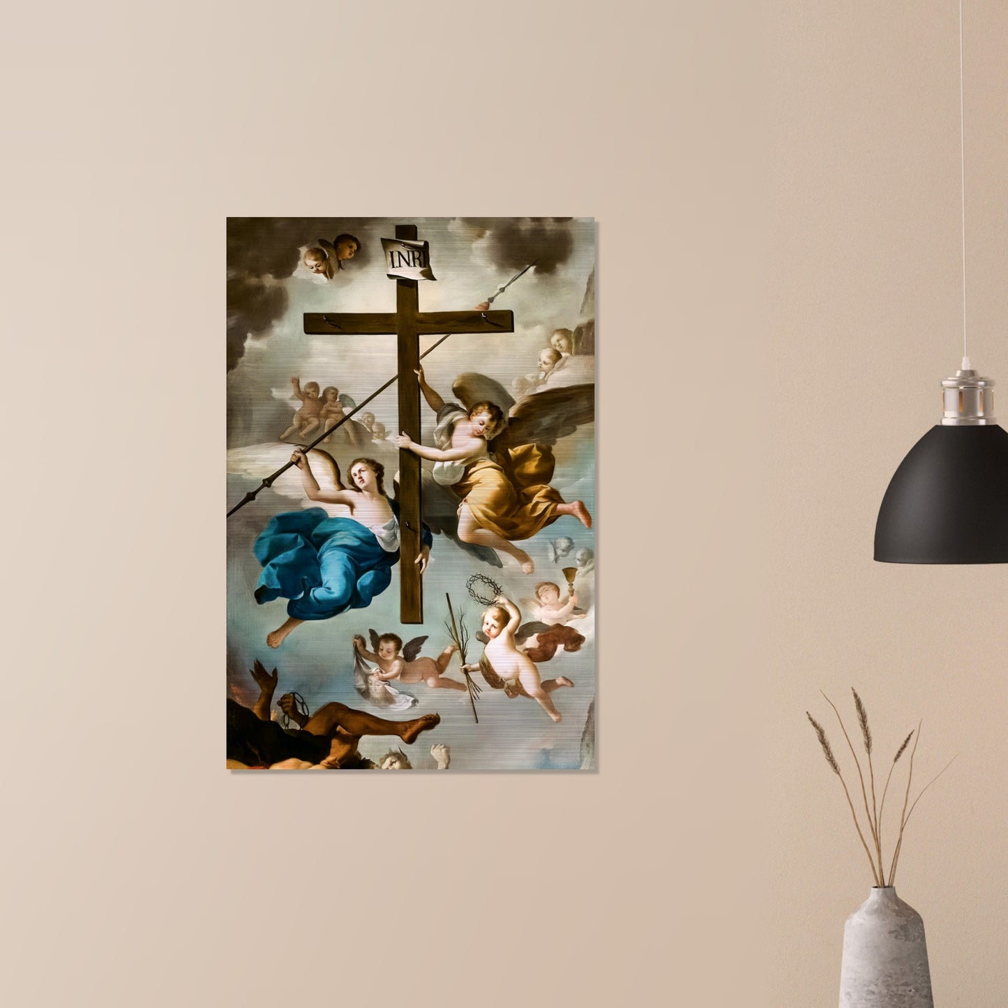 Exaltation of the Holy Cross Icon Brushed Aluminum