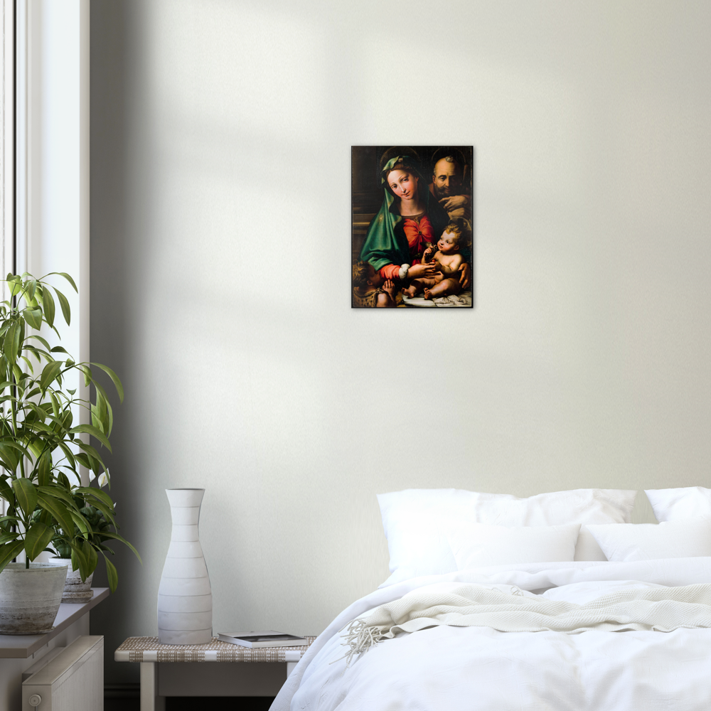 Holy Family with Infant St John the Baptist ✠ Brushed #Aluminum #AluminumPrint