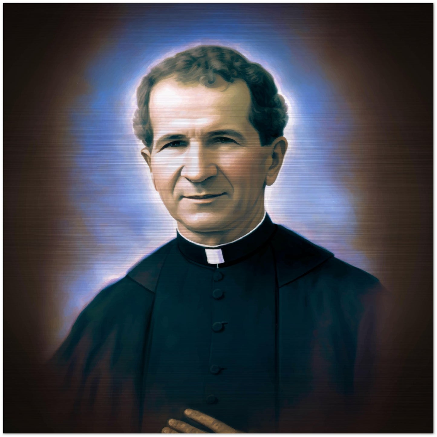 Don Bosco ✠ Brushed Aluminum Icon