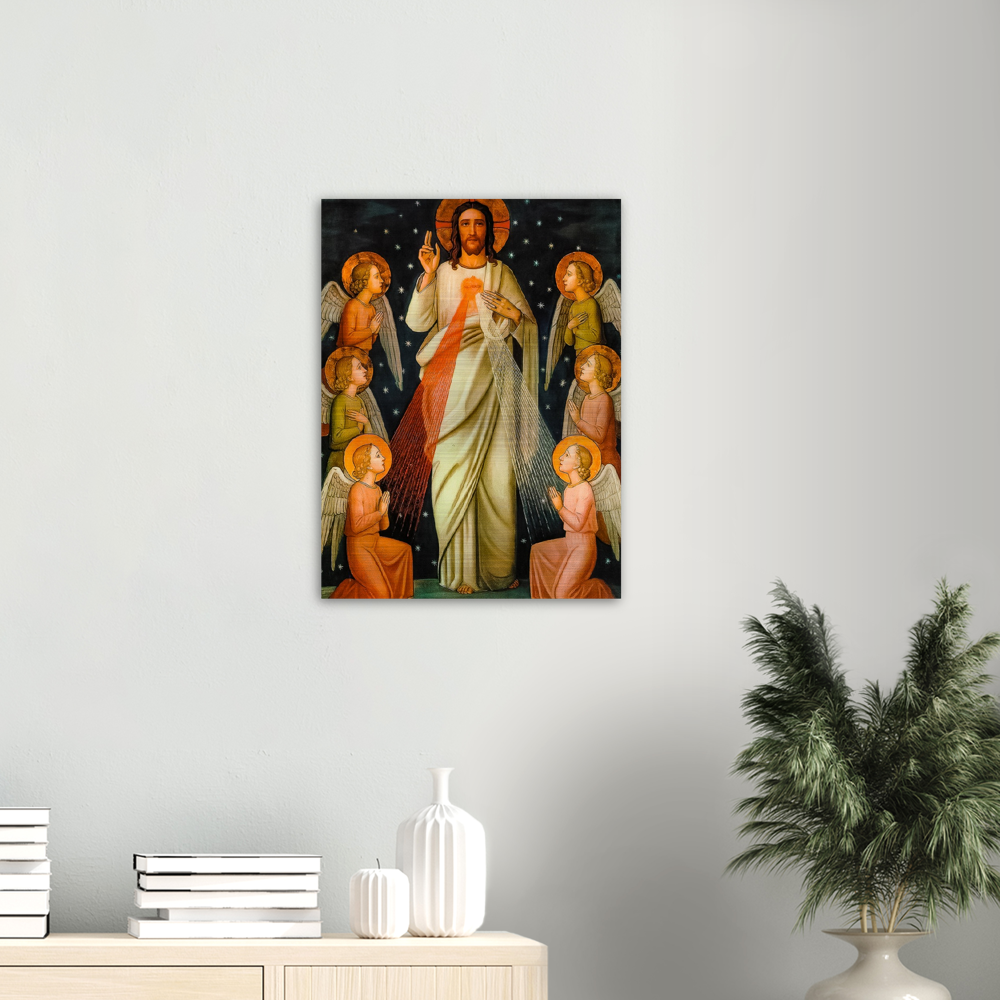 Jesus Christ King of Mercy ✠ Brushed #Aluminum #MetallicIcon #AluminumPrint