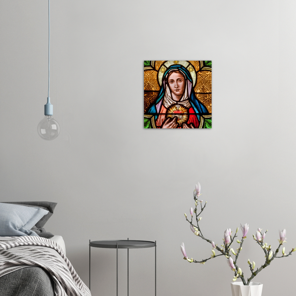 The triumph of the Immaculate Heart of Mary ✠ Brushed #Aluminum #MetallicIcon #AluminumPrint