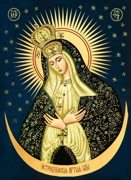 Pearl Print - Matka Boża Miłosierna Ostrobramska Icon