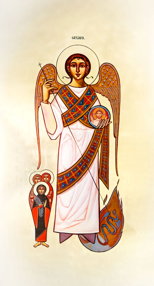 St Michael Coptic Icon Plaque