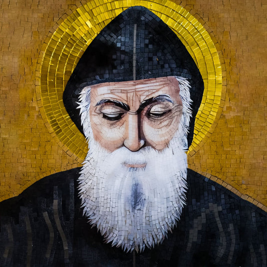 Pearl Print - St Charbel Mozaic Icon Print