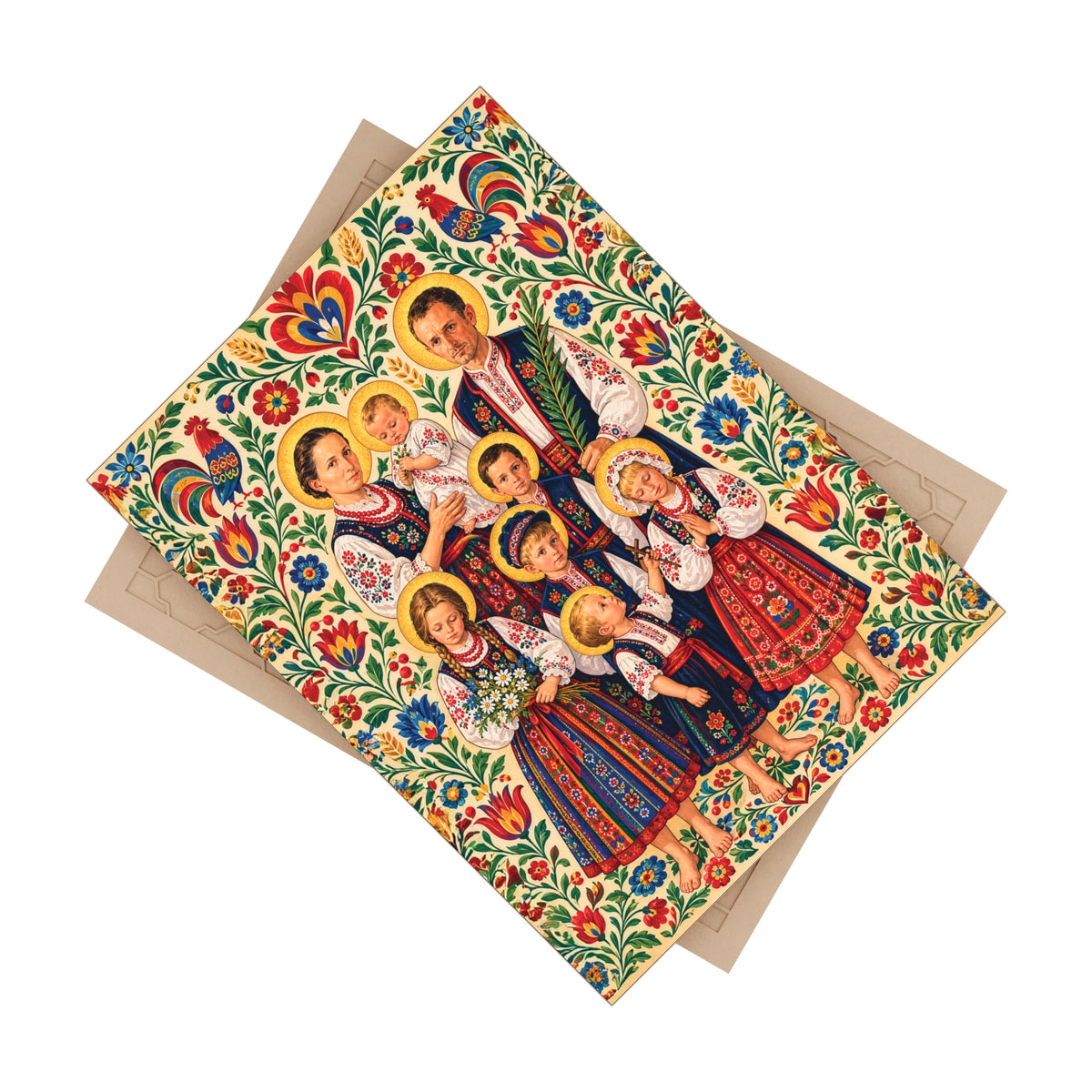 Blessed Ulma Family Ceramic Devotional Tile (6×8 inches)