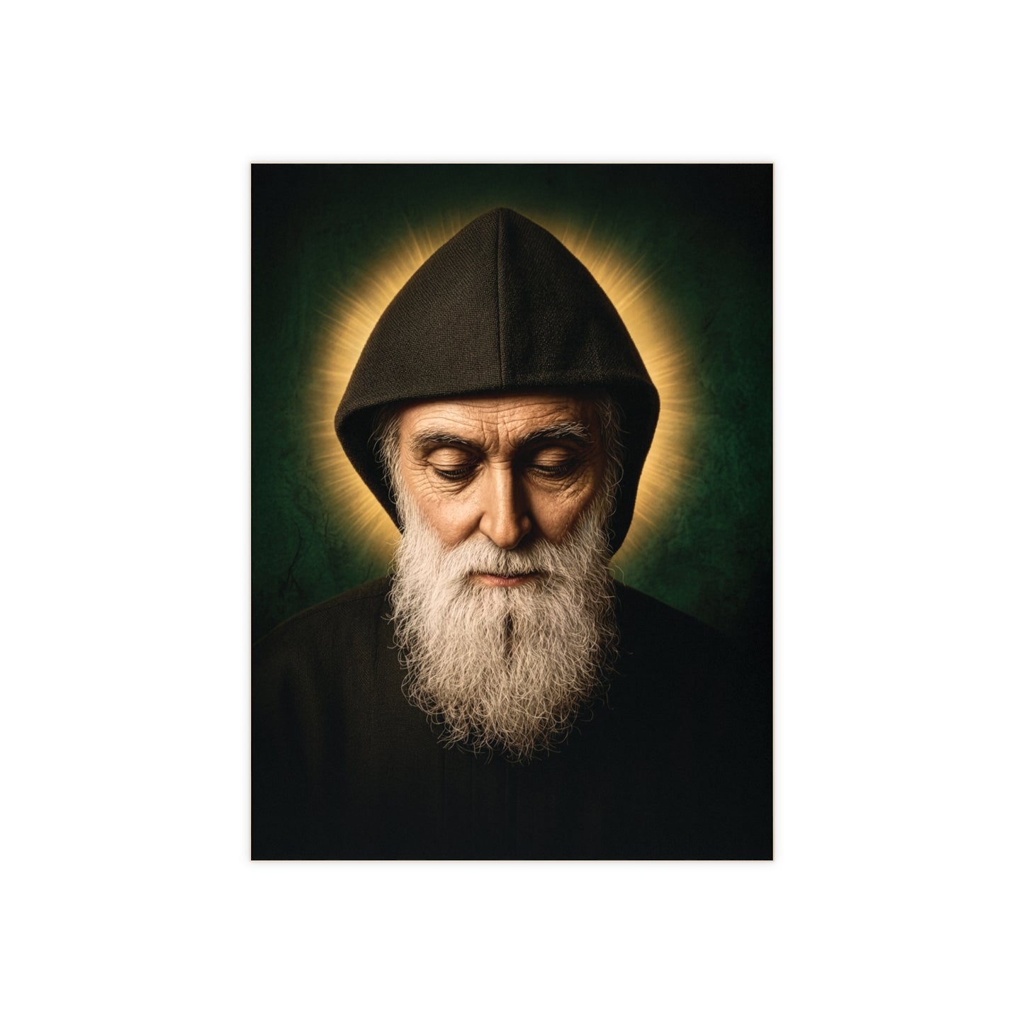 Saint Charbel Makhlouf Devotional Maronite Ceramic Icon Tile (6x8 inches) – The Miracle Monk of Lebanon