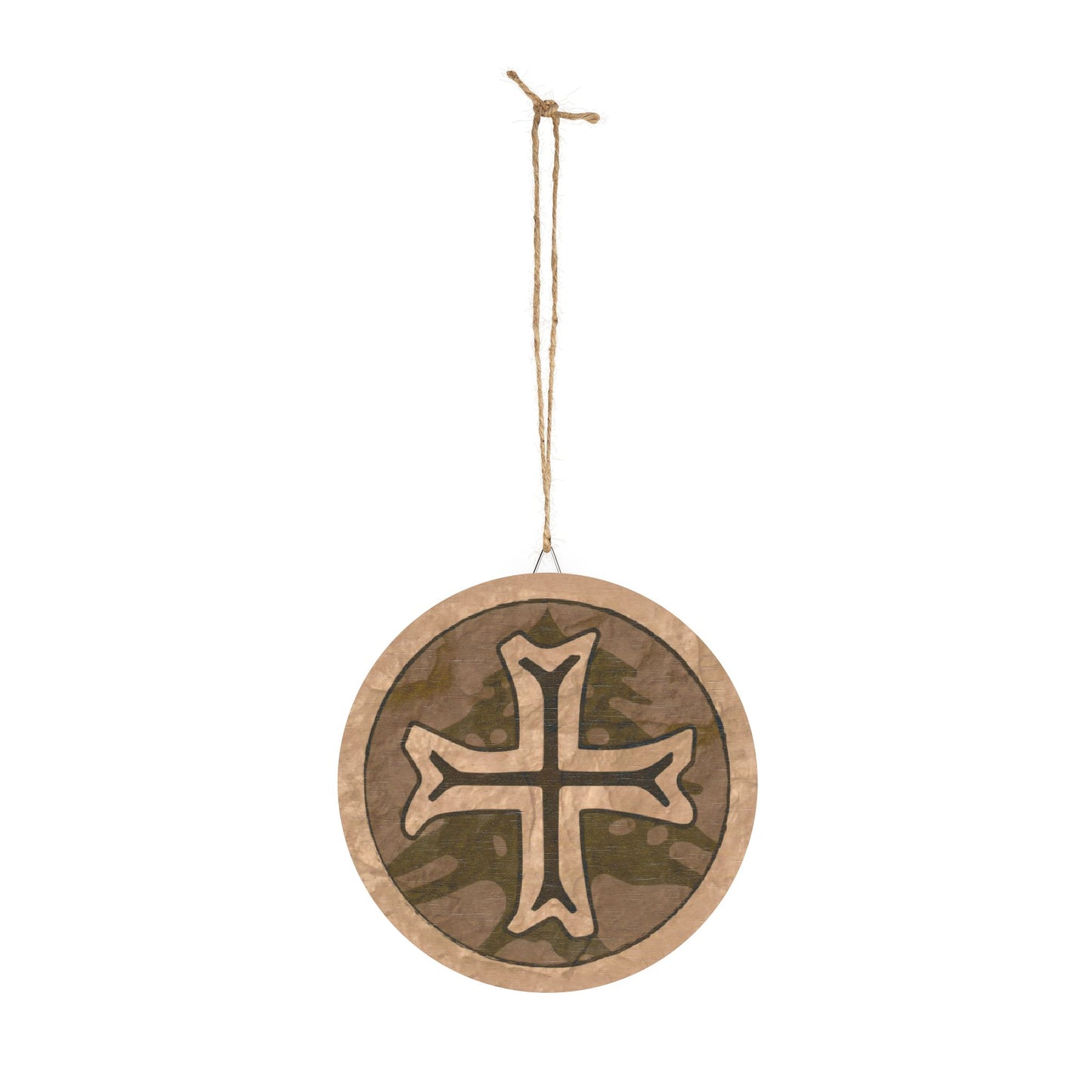 Maronite Emblem Wood Circular Icon