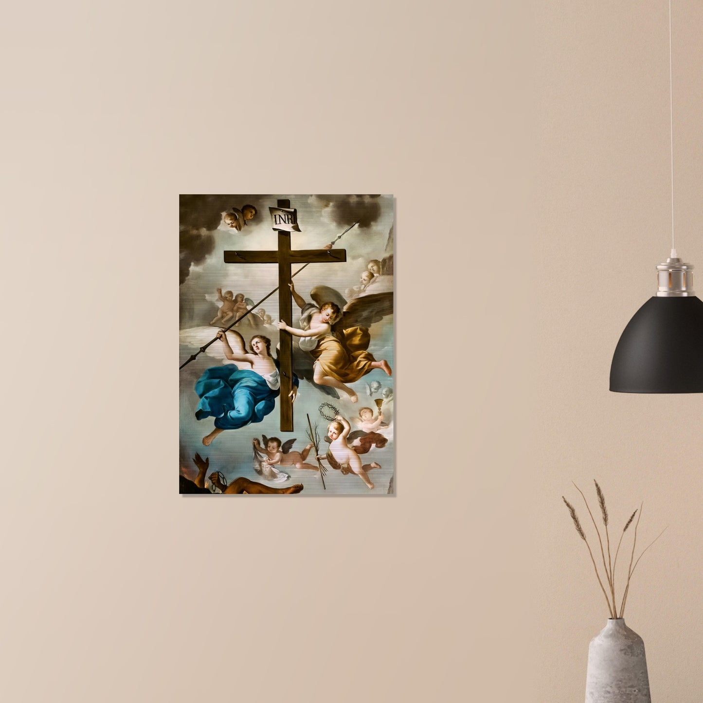 Exaltation of the Holy Cross Icon Brushed Aluminum