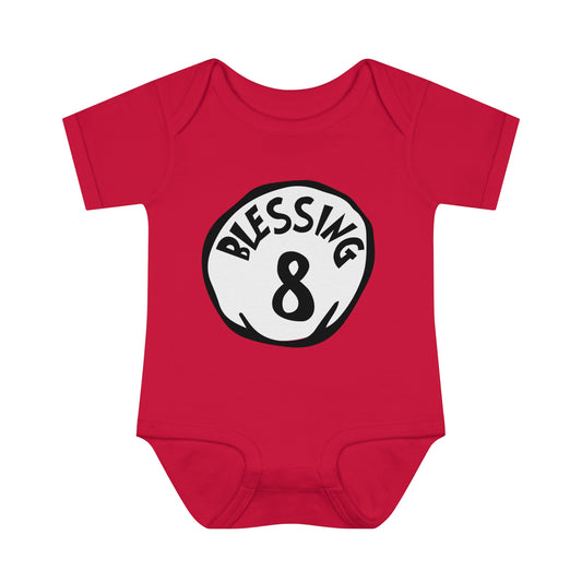 Blessing 8 - Infant Baby Rib Bodysuit - Count your Blessings