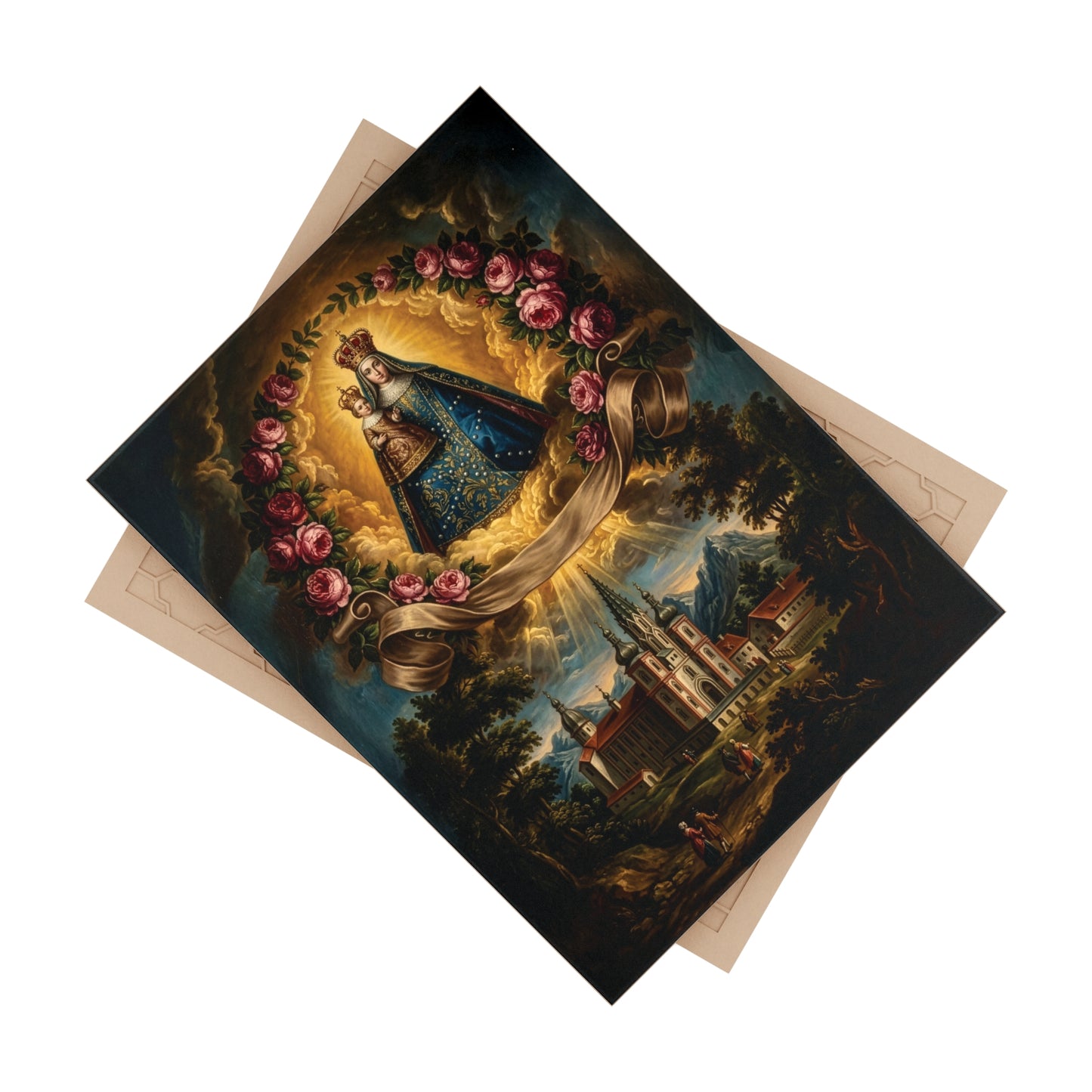 Our Lady of Mariazell Ceramic Devotional Tile (6×8 inches) Austria