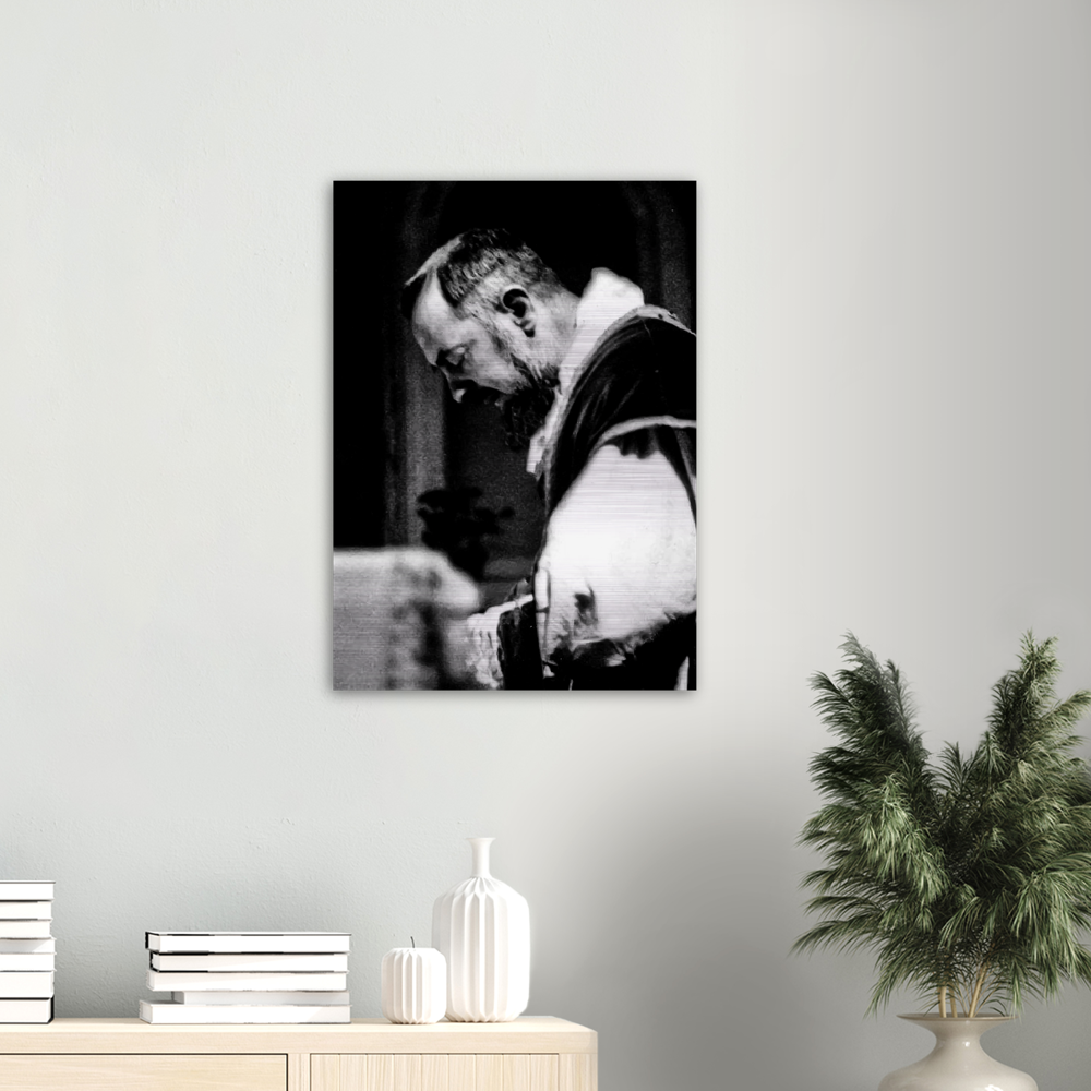 St Padre Pio ✠ Brushed Aluminum Print