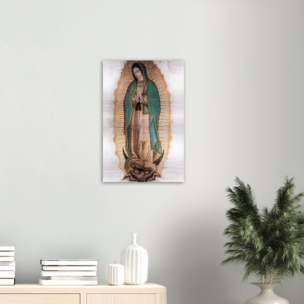 Our Lady of Guadalupe ✠ Brushed #Aluminum #MetallicIcon #AluminumPrint