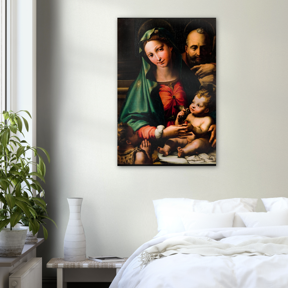 Holy Family with Infant St John the Baptist ✠ Brushed #Aluminum #AluminumPrint