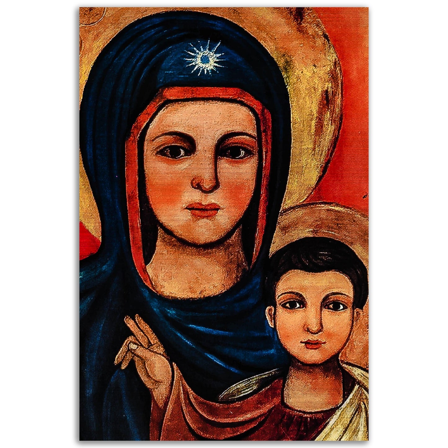 Elije, Our Lady of the Maronites Brushed Aluminum Icon