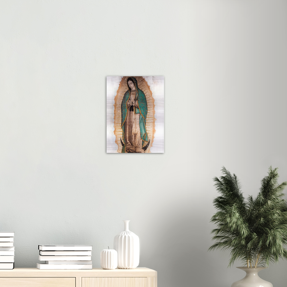 Our Lady of Guadalupe ✠ Brushed #Aluminum #MetallicIcon #AluminumPrint