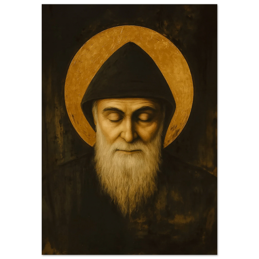 Pearl Print - Mar Charbel Icon of Saint Sharbel