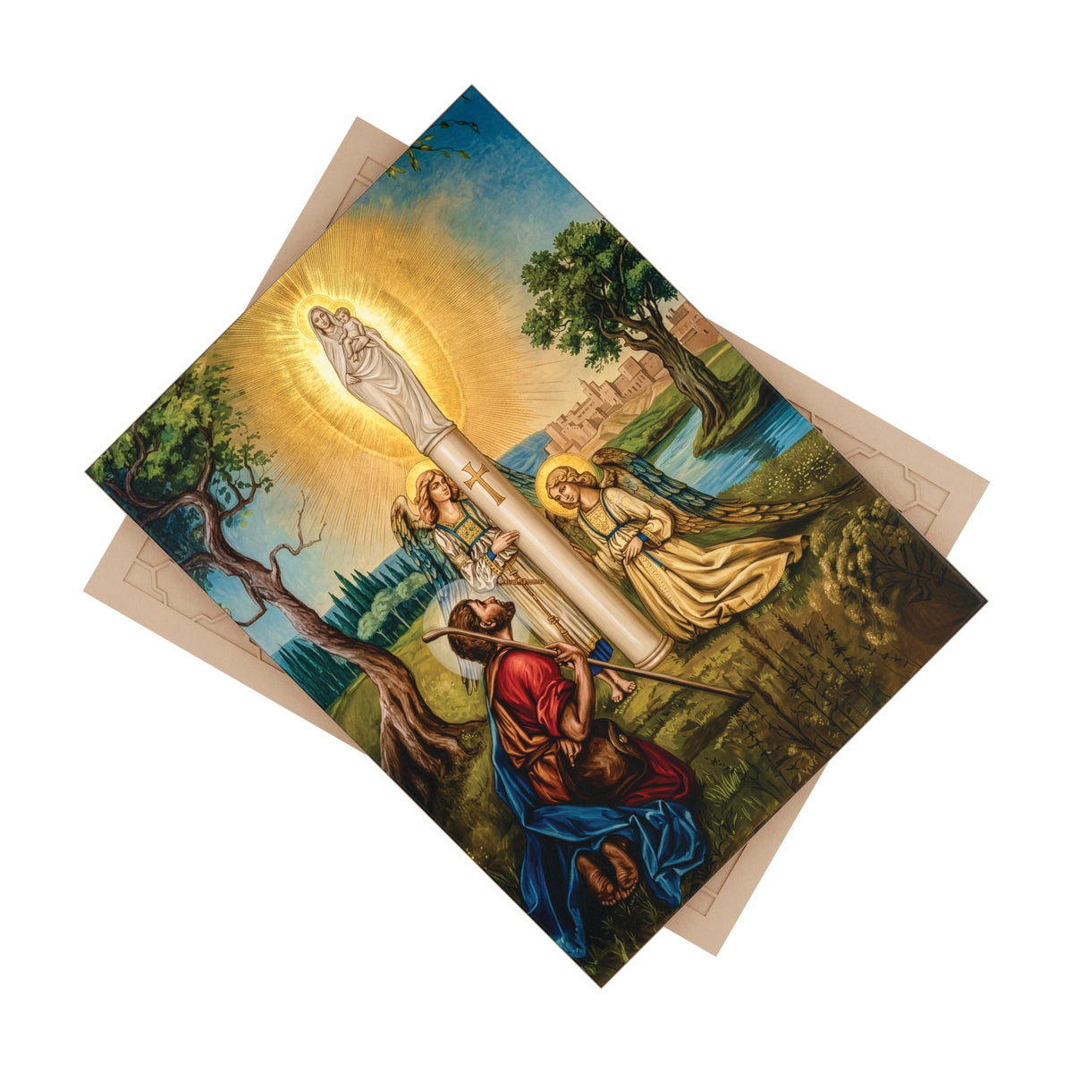 Our Lady of the Pillar Ceramic Devotional Icon Tile (6×8 inches)